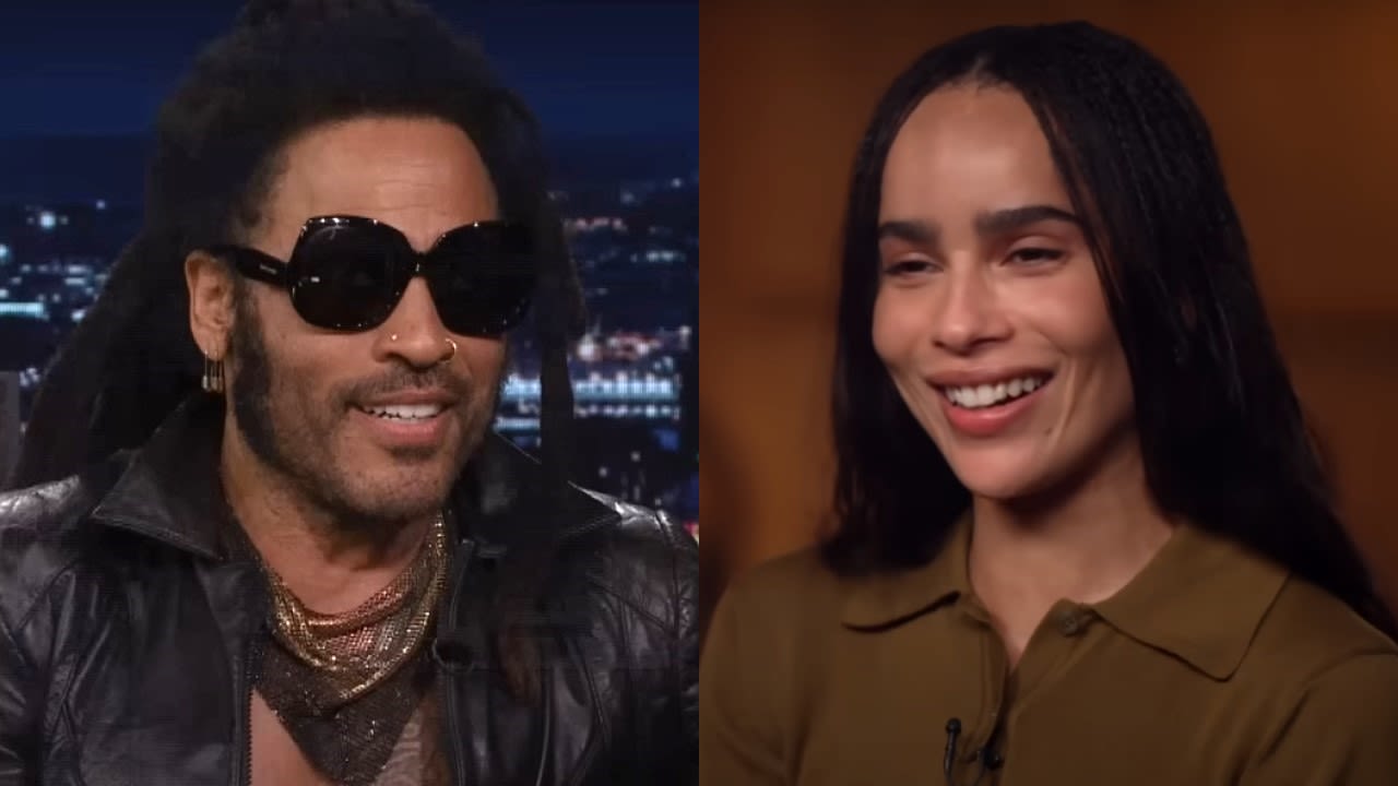 See The Sweet Way Lenny Kravitz Surprised Daughter Zoë After Her 'Beautiful Interview' With Drew Barrymore