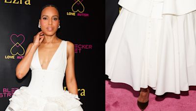 Kerry Washington Goes White Hot With Classic Pointed Pumps for ‘Ezra’ Premiere