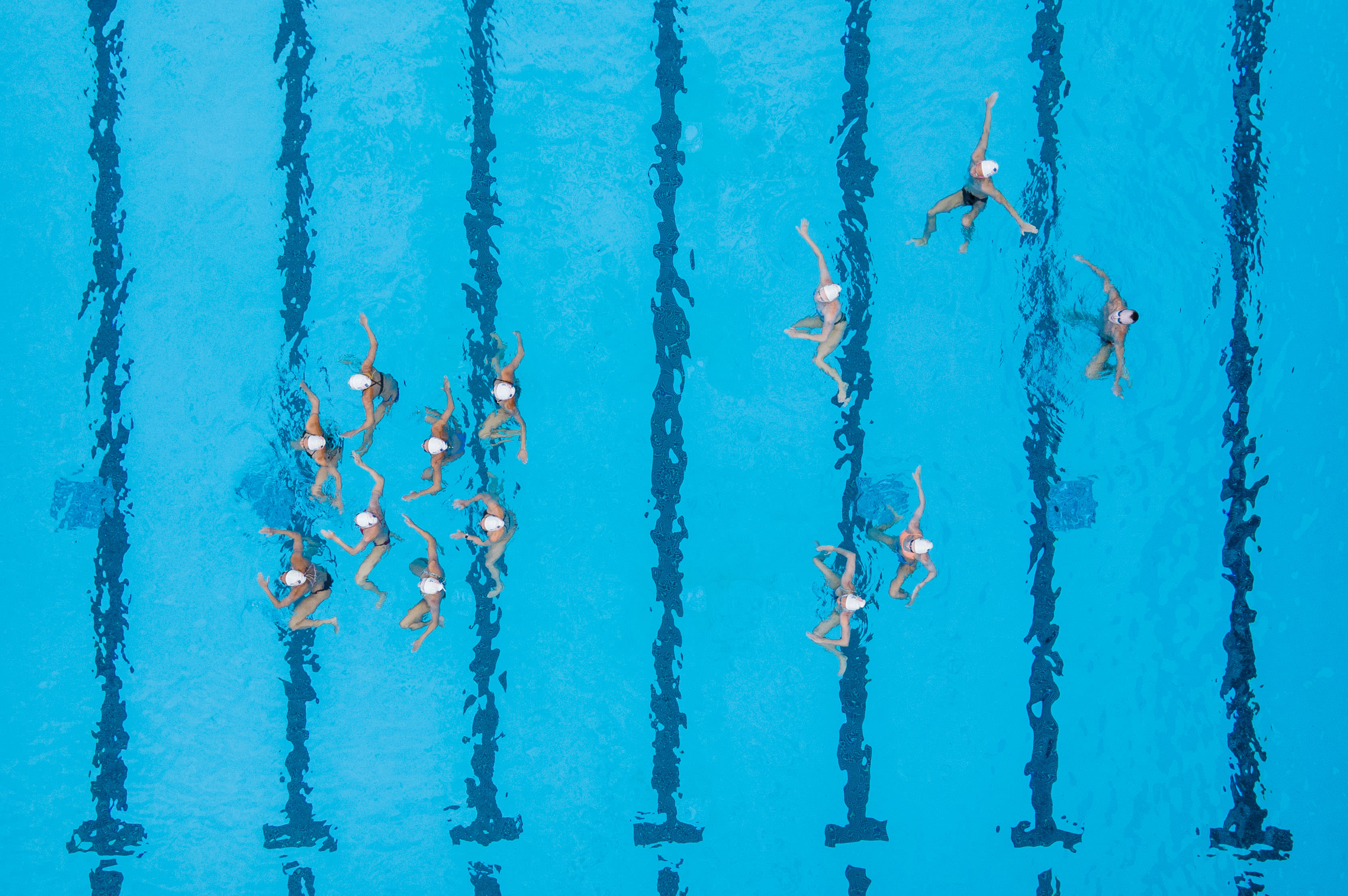 How synchronized swimming became a contact sport