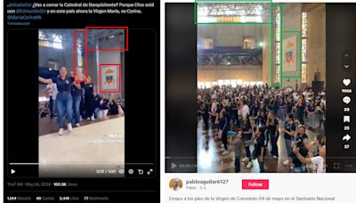 Video de feligreses en iglesia venezolana fue alterado, no cantan a favor de Edmundo González