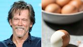 Kevin Bacon explains how he lost some lip skin from an exploding boiled egg: 'Bacon burned by egg'
