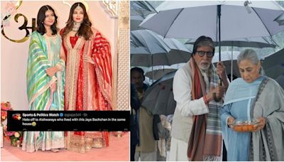 'Pity Aishwarya for staying with Jaya': Amitabh Bachchan gets romantic, holds umbrella for Jaya Bachchan