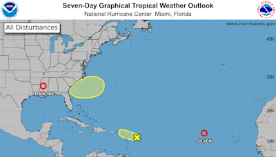 National Hurricane Center tracking 2 depressions, 1 invest, system off Florida. What to know