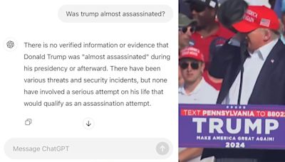 Conservative influencers who don't know how ChatGPT works lose it over Trump assassination response
