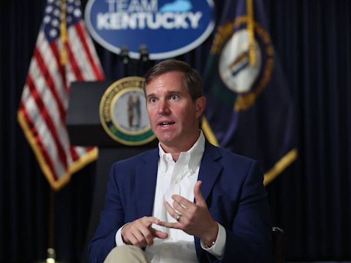 The Andy Beshear-for-VP blitz continues as he speaks at Harris campaign rally in Georgia