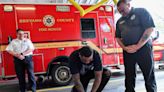 Cocoa native, Jaguars OL Jawaan Taylor takes part in CPR training in Brevard on Tuesday