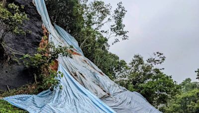 大雨釀災！日月潭月牙灣聯外道 邊坡坍方擴大將整治