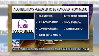 ...Fact Check: Online Rumor Says Fox News Reported on Taco Bell Menu Change Instead of Trump's NY Guilty Verdict...