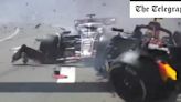 Watch: Sergio Perez’s Red Bull a mangled wreck after spectacular crash at Monaco Grand Prix