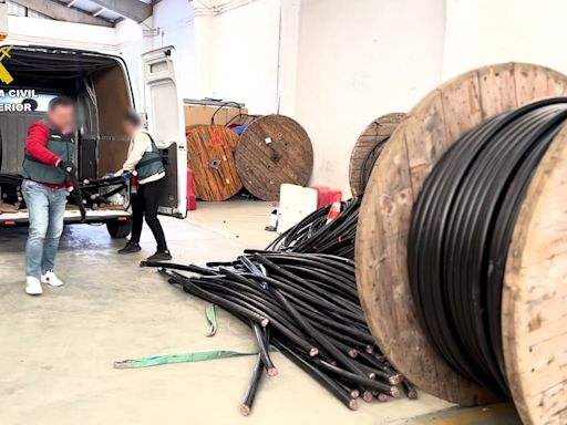 La Guardia Civil detiene a 36 personas en cuatro provincias por el robo de cable de cobre