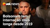 No hospital há 10 dias, Bolsonaro tem internação mais longa desde 2019