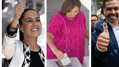 Elecciones México 2024: Las candidatas y el candidato presidencial emiten sus votos