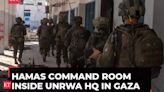 Hamas command room inside UNRWA HQ in Gaza; IDF finds drone, weapons caches and more