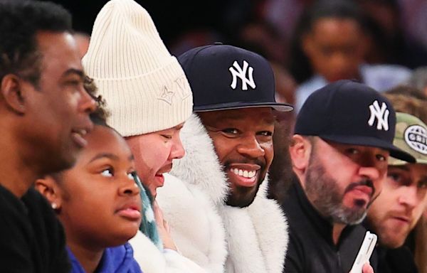 50 Cent & Fat Joe Continue Their Bromance During Knicks Game