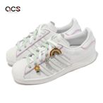 adidas 休閒鞋 Superstar W 白 卡通 粉紫 綠 愛迪達 女鞋 小白鞋 GY9867