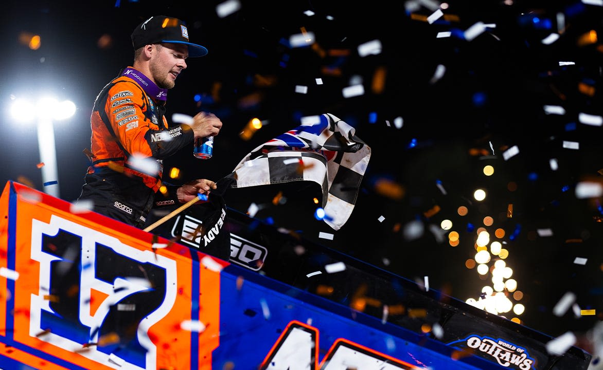 NO PLACE LIKE HOME: Sheldon Haudenschild rebounds with Atomic World of Outlaws victory