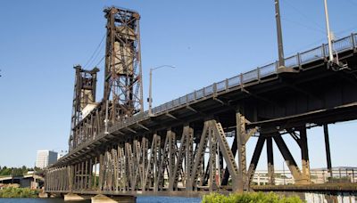 Freight train derails, closing historic bridge in Portland, Oregon