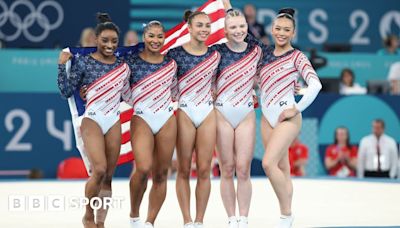 Simone Biles leads USA to Olympic gymnastics team gold as GB finish fourth