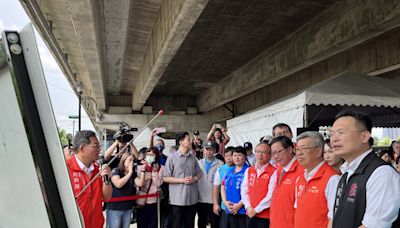 陳建仁桃園視察國2增設中路交流道工程（1） (圖)