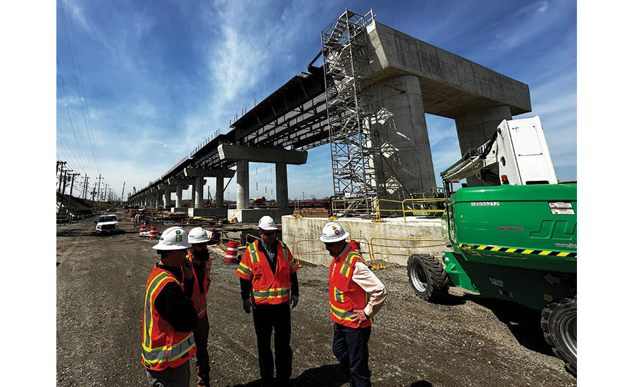 New Rail Crossing Rises Out of New Jersey Meadowlands