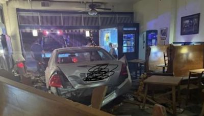 Fleeing driver crashes into popular Stark County ice cream shop