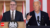 UK PM Starmer and Biden push for immediate Gaza ceasefire, hostage release - Times of India