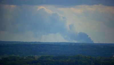 A reaction following a fire at a Georgia chemical plant forces evacuations and road closures