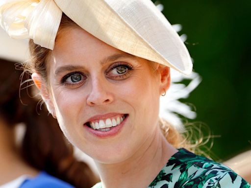 Princess Beatrice wears secret wedding guest dress - and a crown like no other