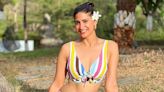 Aahana Kumra's Version Of "Thirst Trap Thursday" Came In A Multicoloured Striped Swim Set On A Sunny Day