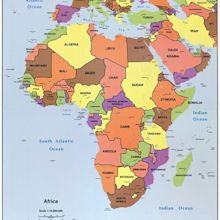 large detailed political map of africa with all capitals 1996 - maps of ...