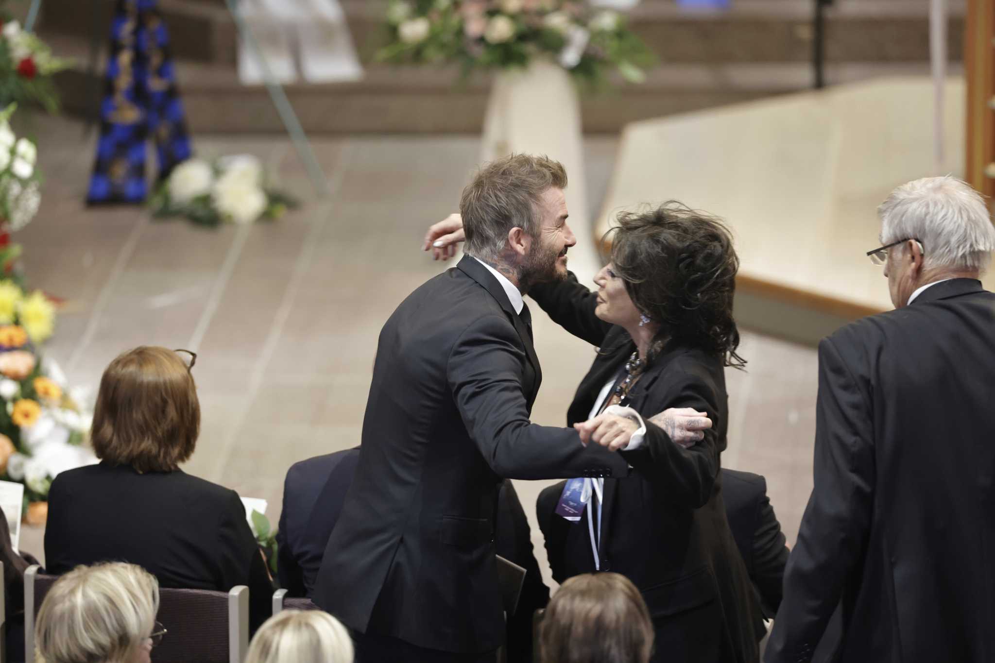 David Beckham among soccer dignitaries attending ex-England coach Sven-Goran Eriksson's funeral