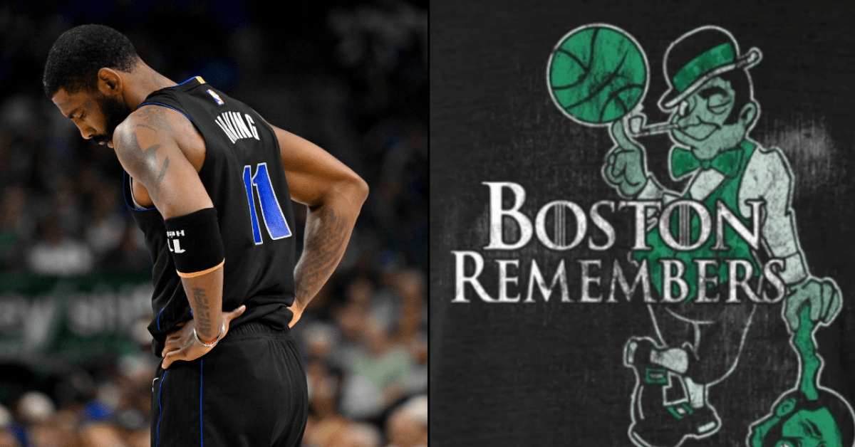 LOOK: Barstool Sports Sells Gruesome Kyrie Irving T-Shirt Ahead of Mavs vs. Celtics NBA Finals