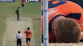 Nasty blow! Bowler meets with freak accident, leaves field in blood after being hit in head - Watch