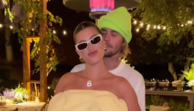 Justin Bieber Cradles Pregnant Hailey Bieber’s Baby Bump in New Video