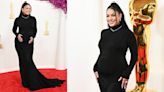 Pregnant Vanessa Hudgens Debuts Baby Bump in Vera Wang Couture Dress on Oscars 2024 Red Carpet