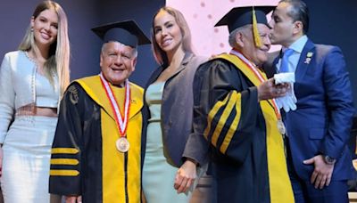 Brunella Horna celebra doctorado de César Acuña y asiste a su ceremonia: "Felicidades querido suegro"