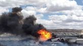 Interstate closed after fiery train derailment in New Mexico near Ariz. border