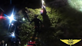 CHP rescues person clinging to a cliff