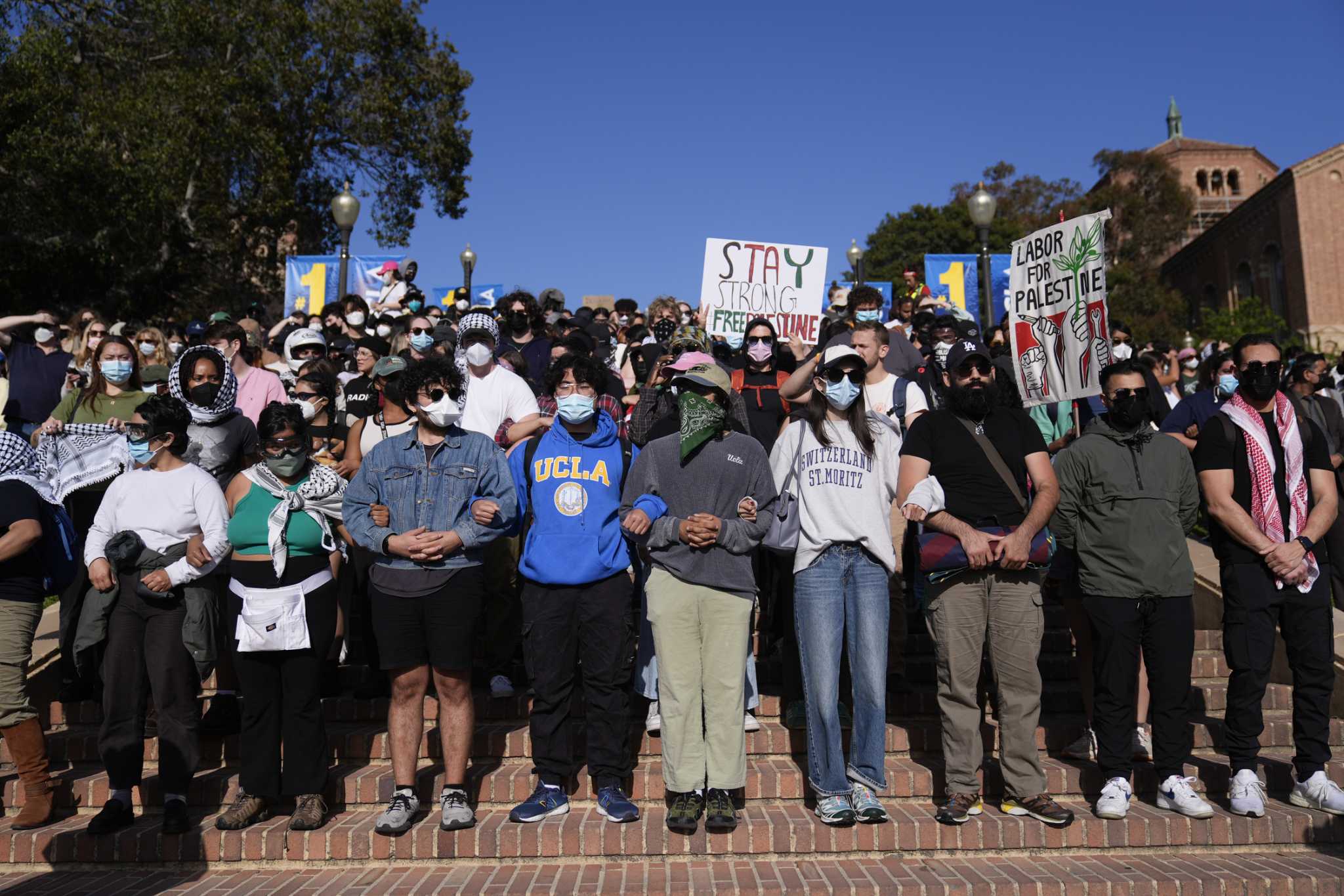 Tension grows on UCLA campus as police order dispersal of large pro-Palestinian gathering