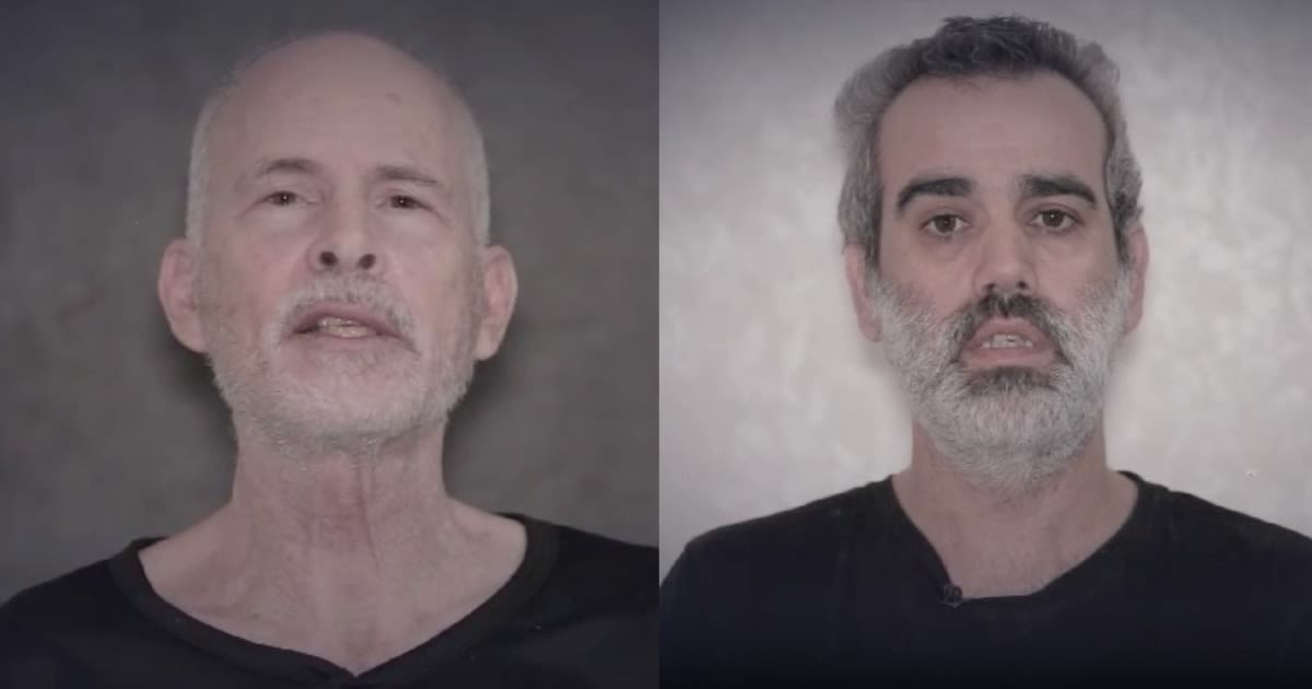 Hamas releases video of Israeli hostages Keith Siegel and Omri Miran