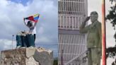 Venezolanos derriban estatuas de Chávez en protestas contra resultado de presidenciales