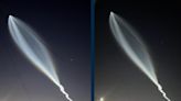 Estela de luz del Falcon 9, fue visible esta noche en Ensenada