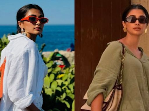 From comfy whites to pastel greens, Pooja Hedge serves major holiday fashion vibes in Italy