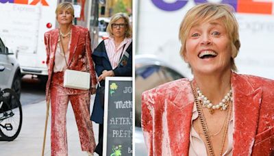 Sharon Stone spotted with walking cane after making unassisted gala appearance