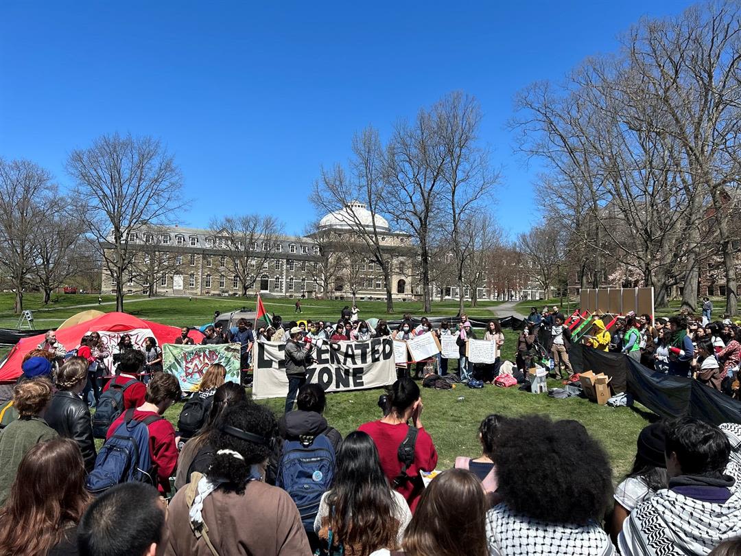 Cornell Students Liberated Zone Shutting Down Monday Night