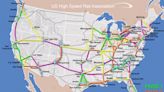 Map shows high-speed rail connecting major US cities across the nation: 'Nationwide access remains our goal'