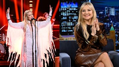 Kate Hudson Hits High Notes in Roberto Cavalli and Sings Debut Album Track for ‘Jimmy Fallon’ Performance