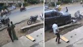 Video: Mother-Son Escape Death As Speeding Scorpio Narrowly Misses Hitting Them In AP’s Narasapuram; One Killed