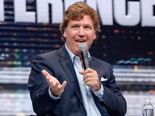 Former Fox News anchor Tucker Carlson hosts his own show on Russian TV