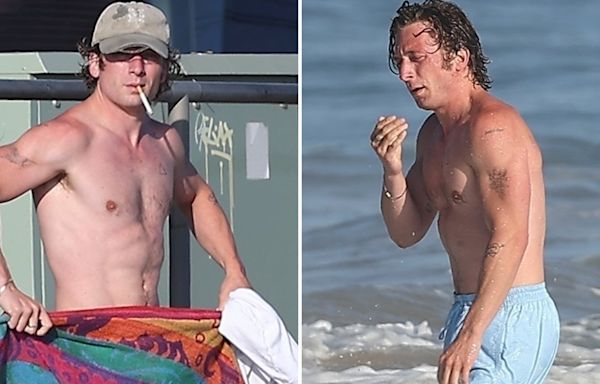 Jeremy Allen White Strips Down For Dip at Malibu Beach Post-Workout